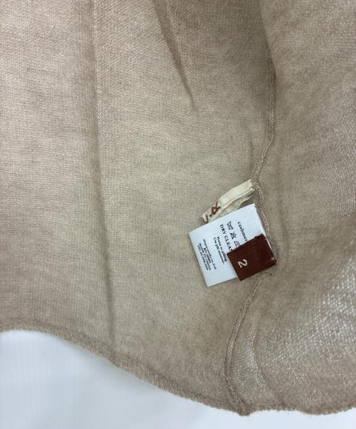 45rpm（45アールピーエム）45rpm (45アールピーエム) Badou-R カシミヤ ニットカットソー ベージュ サイズ:SIZE 2の古着・服飾アイテム