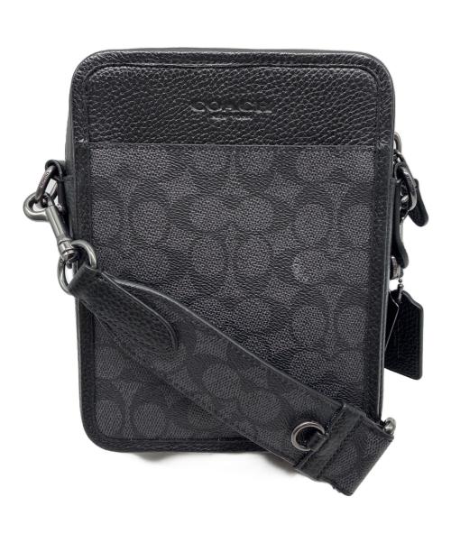 COACH（コーチ）COACH (コーチ) シグネチャー サリバン クロスボディ ショルダーバッグ ブラックの古着・服飾アイテム