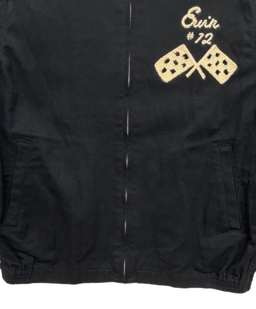 HOUSTON（ヒューストン）HOUSTON (ヒューストン) EMB HARRINGTON JACKET ブラック サイズ:Lの古着・服飾アイテム