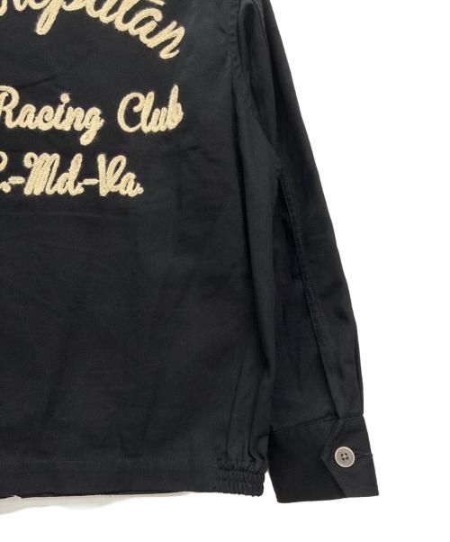 HOUSTON（ヒューストン）HOUSTON (ヒューストン) EMB HARRINGTON JACKET ブラック サイズ:Lの古着・服飾アイテム