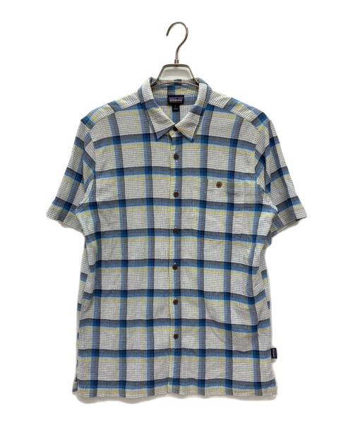 Patagonia（パタゴニア）Patagonia (パタゴニア) A/Cシャツ 半袖シャツ ブルー サイズ:Mの古着・服飾アイテム