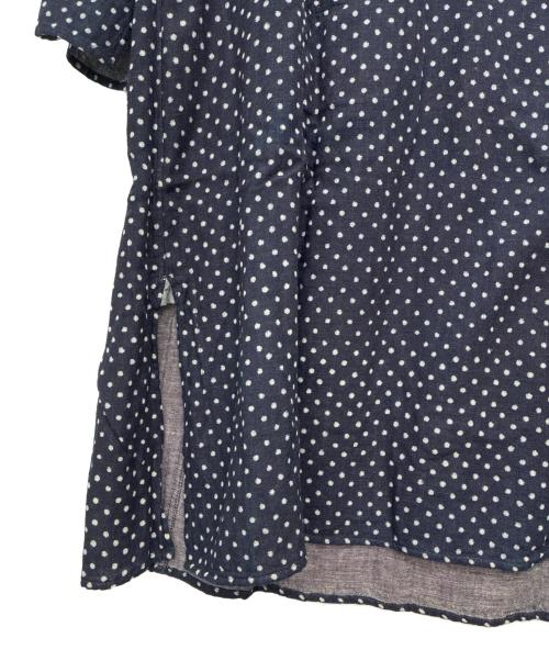 45rpm（45アールピーエム）45rpm (45アールピーエム) ドット柄 長袖ワンピース ネイビー サイズ:SIZE 2の古着・服飾アイテム