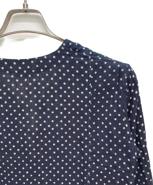 45rpm（45アールピーエム）45rpm (45アールピーエム) ドット柄 長袖ワンピース ネイビー サイズ:SIZE 2の古着・服飾アイテム