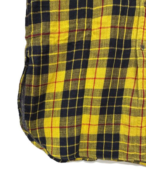 umii 908（ウミキューゼロハチ）umii 908 (ウミキューゼロハチ) ガーゼ シャツワンピース イエロー×ブラック サイズ:SIZE 2の古着・服飾アイテム