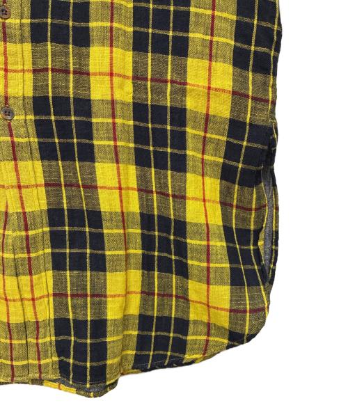 umii 908（ウミキューゼロハチ）umii 908 (ウミキューゼロハチ) ガーゼ シャツワンピース イエロー×ブラック サイズ:SIZE 2の古着・服飾アイテム