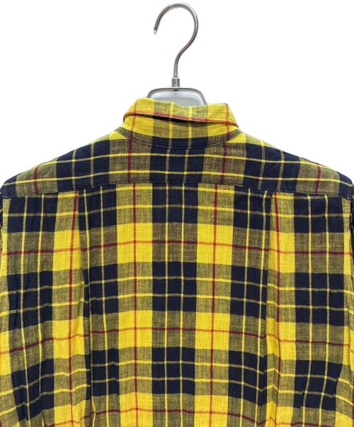 umii 908（ウミキューゼロハチ）umii 908 (ウミキューゼロハチ) ガーゼ シャツワンピース イエロー×ブラック サイズ:SIZE 2の古着・服飾アイテム