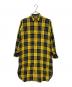 umii 908（ウミキューゼロハチ）の古着「ガーゼ シャツワンピース」｜イエロー×ブラック