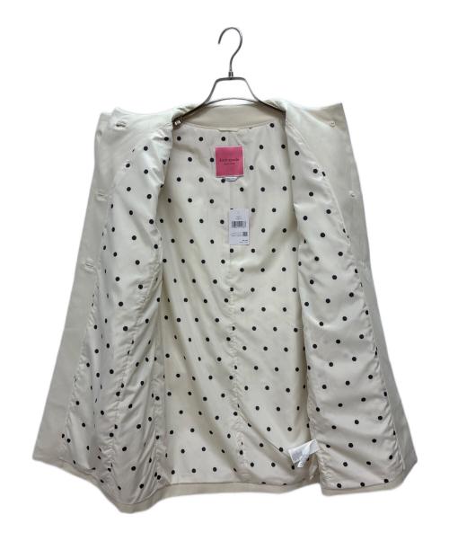 Kate Spade（ケイトスペード）Kate Spade (ケイトスペード) ドロシートレンチコート アイボリー サイズ:Sの古着・服飾アイテム