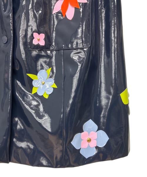 Kate Spade（ケイトスペード）Kate Spade (ケイトスペード) フローラル エンベリッシュ コート ネイビー サイズ:Sの古着・服飾アイテム