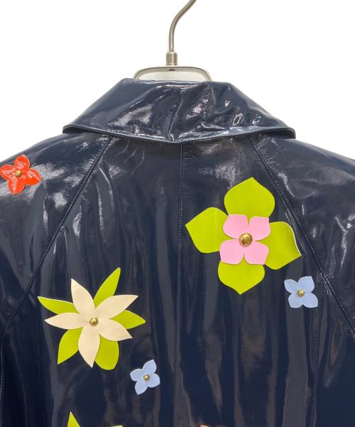 Kate Spade（ケイトスペード）Kate Spade (ケイトスペード) フローラル エンベリッシュ コート ネイビー サイズ:Sの古着・服飾アイテム