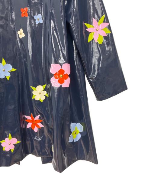 Kate Spade（ケイトスペード）Kate Spade (ケイトスペード) フローラル エンベリッシュ コート ネイビー サイズ:Sの古着・服飾アイテム