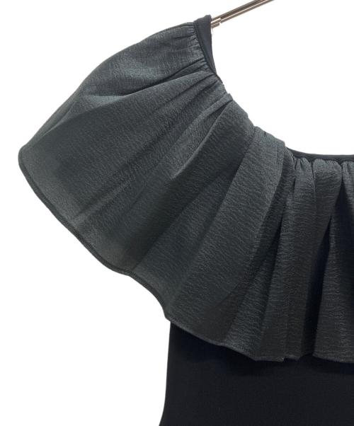 Snidel（スナイデル）Snidel (スナイデル) オフショルドッキングニットワンピ ブラック サイズ:ONEの古着・服飾アイテム