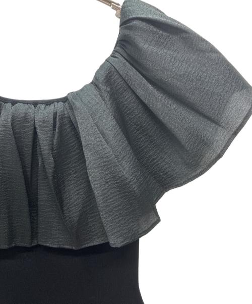 Snidel（スナイデル）Snidel (スナイデル) オフショルドッキングニットワンピ ブラック サイズ:ONEの古着・服飾アイテム