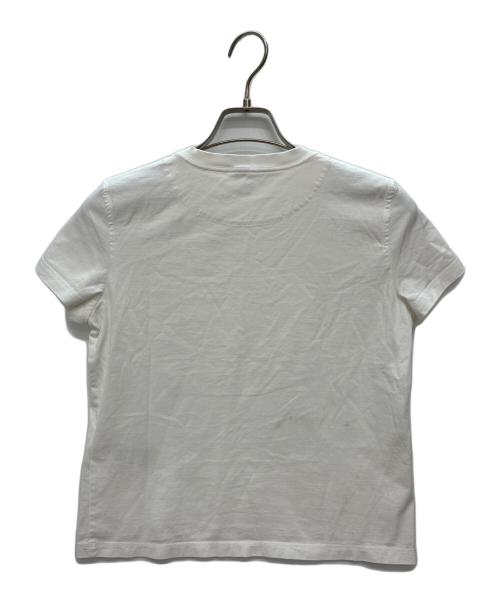 HERMES（エルメス）HERMES (エルメス) カルトゥッシュ モール グリ・ニュアージュ / 半袖Tシャツ ホワイト サイズ:38の古着・服飾アイテム
