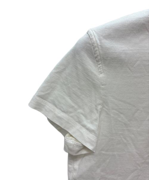 HERMES（エルメス）HERMES (エルメス) カルトゥッシュ モール グリ・ニュアージュ / 半袖Tシャツ ホワイト サイズ:38の古着・服飾アイテム