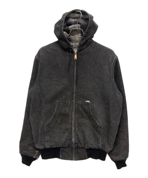 CarHartt（カーハート）CarHartt (カーハート) 80s 星タグ デニムアクティブジャケット 裏ネル ブラック サイズ:不明の古着・服飾アイテム