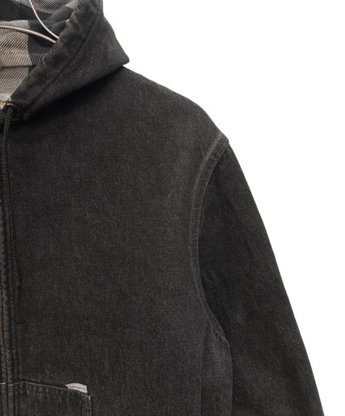 CarHartt（カーハート）CarHartt (カーハート) 80s 星タグ デニムアクティブジャケット 裏ネル ブラック サイズ:不明の古着・服飾アイテム
