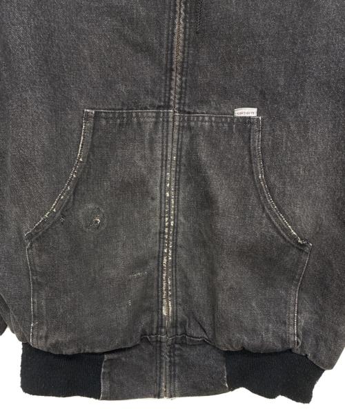 CarHartt（カーハート）CarHartt (カーハート) 80s 星タグ デニムアクティブジャケット 裏ネル ブラック サイズ:不明の古着・服飾アイテム