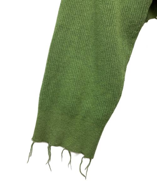 PERVERZE（パーバーズ）PERVERZE (パーバーズ) Double Face Rib Cardigan グリーン サイズ:FREEの古着・服飾アイテム