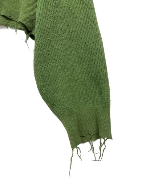 PERVERZE（パーバーズ）PERVERZE (パーバーズ) Double Face Rib Cardigan グリーン サイズ:FREEの古着・服飾アイテム