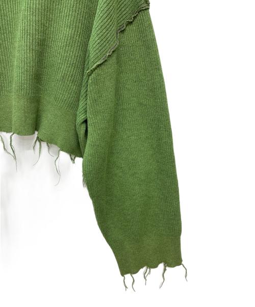PERVERZE（パーバーズ）PERVERZE (パーバーズ) Double Face Rib Cardigan グリーン サイズ:FREEの古着・服飾アイテム