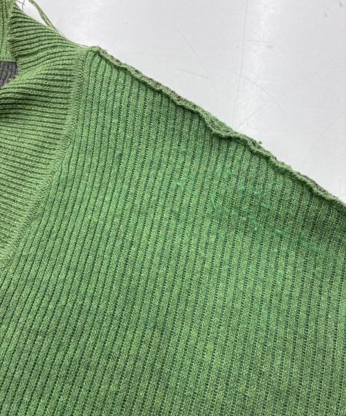 PERVERZE（パーバーズ）PERVERZE (パーバーズ) Double Face Rib Cardigan グリーン サイズ:FREEの古着・服飾アイテム