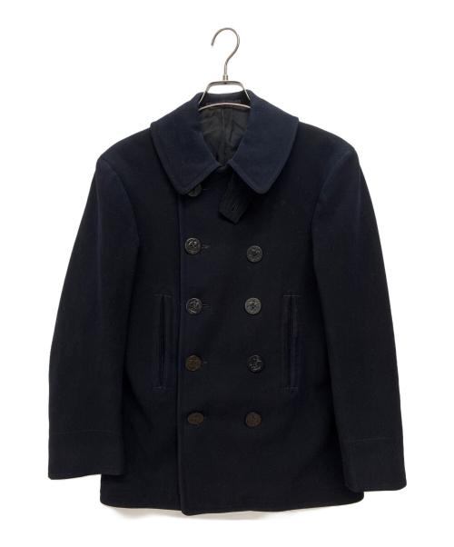 U'S NAVY（ユーエスネイビー）U'S NAVY (ユーエスネイビー) 40s 前期 10ボタン Pコート ネイビー サイズ:不明の古着・服飾アイテム