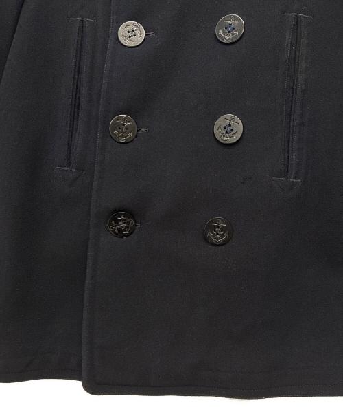 U'S NAVY（ユーエスネイビー）U'S NAVY (ユーエスネイビー) 40s 前期 10ボタン Pコート ネイビー サイズ:不明の古着・服飾アイテム