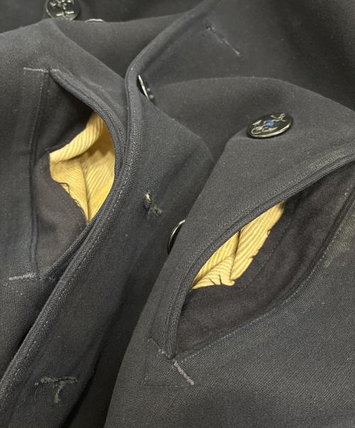 U'S NAVY（ユーエスネイビー）U'S NAVY (ユーエスネイビー) 40s 前期 10ボタン Pコート ネイビー サイズ:不明の古着・服飾アイテム