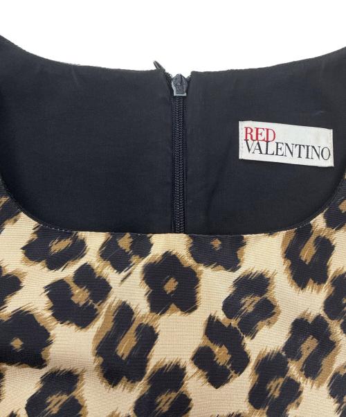 RED VALENTINO（レッドヴァレンティノ）RED VALENTINO (レッドヴァレンティノ) ノースリーブ・キャミソールワンピース ベージュ サイズ:38の古着・服飾アイテム