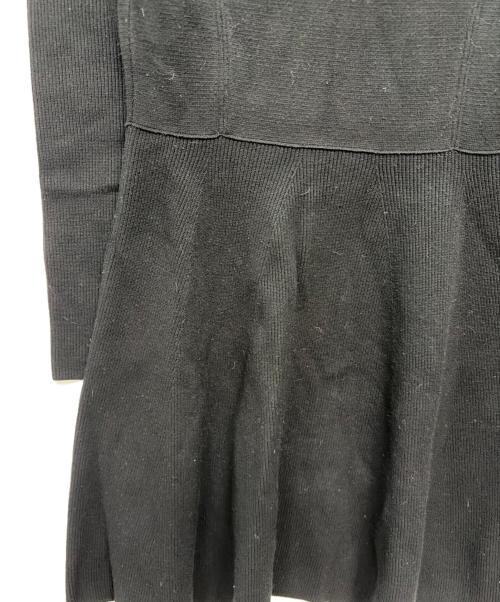 RED VALENTINO（レッドヴァレンティノ）RED VALENTINO (レッドヴァレンティノ) ニットワンピース ブラック サイズ:XSの古着・服飾アイテム