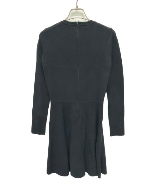 RED VALENTINO（レッドヴァレンティノ）RED VALENTINO (レッドヴァレンティノ) ニットワンピース ブラック サイズ:XSの古着・服飾アイテム