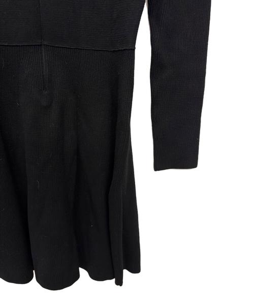 RED VALENTINO（レッドヴァレンティノ）RED VALENTINO (レッドヴァレンティノ) ニットワンピース ブラック サイズ:XSの古着・服飾アイテム