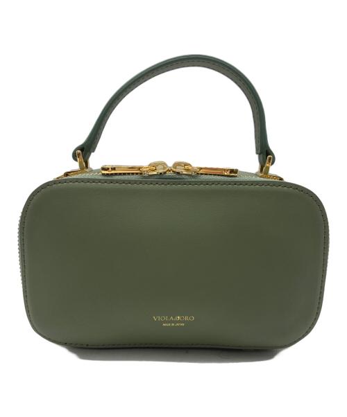 VIOLAd'ORO（ヴィオラドーロ）VIOLAd'ORO (ヴィオラドーロ) イタリアンスプリッドレザーショルダーバッグ グリーンの古着・服飾アイテム
