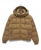 POLO RALPH LAURENポロ・ラルフローレン）の古着「ケーブルニット ウールカシミヤ キルテッドジャケット」｜ベージュ