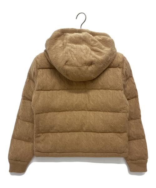 POLO RALPH LAUREN（ポロ・ラルフローレン）POLO RALPH LAUREN (ポロ・ラルフローレン) ケーブルニット ウールカシミヤ キルテッドジャケット ベージュ サイズ:Sの古着・服飾アイテム