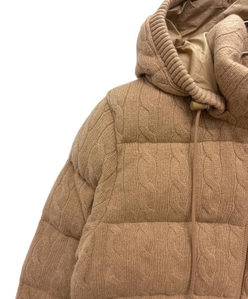 POLO RALPH LAUREN（ポロ・ラルフローレン）POLO RALPH LAUREN (ポロ・ラルフローレン) ケーブルニット ウールカシミヤ キルテッドジャケット ベージュ サイズ:Sの古着・服飾アイテム