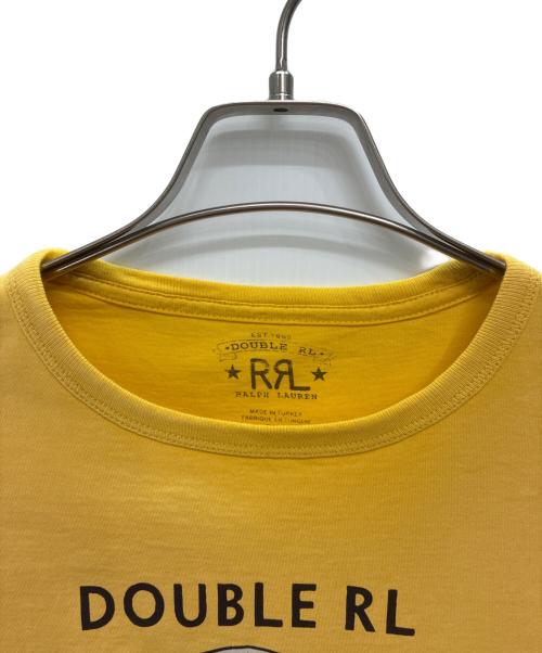 RRL（ダブルアールエル）RRL (ダブルアールエル) ガーメントダイド ジャージー グラフィックTシャツ イエロー サイズ:XXLの古着・服飾アイテム
