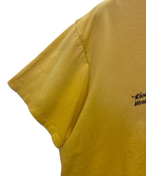 RRL（ダブルアールエル）RRL (ダブルアールエル) ガーメントダイド ジャージー グラフィックTシャツ イエロー サイズ:XXLの古着・服飾アイテム