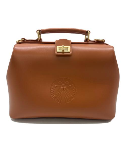 STARBUCKS COFFEE（スターバックスコーヒー）STARBUCKS COFFEE (スターバックスコーヒー) レザーカフェバッグ ブラウンの古着・服飾アイテム