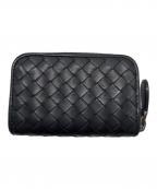 BOTTEGA VENETAボッテガベネタ）の古着「イントレチャート コインケース」｜ブラック