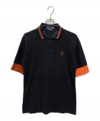 FRED PERRY×COMME des GARCONSフレッドペリー×コムデギャルソン）の古着「ポロシャツ」｜ブラック