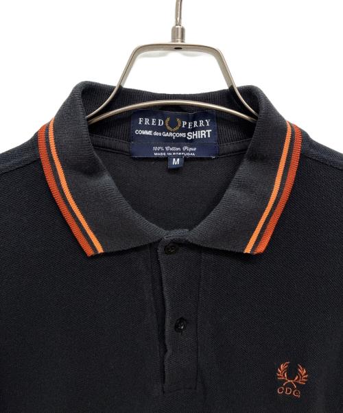FRED PERRY（フレッドペリー）FRED PERRY (フレッドペリー) COMME des GARCONS (コムデギャルソン) ポロシャツ ブラック サイズ:Mの古着・服飾アイテム