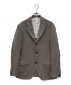 TOMORROWLAND PILGRIMトゥモローランド ピルグリム）の古着「コットンポリエステルリネン シューティングジャケット」｜ブラック×ベージュ