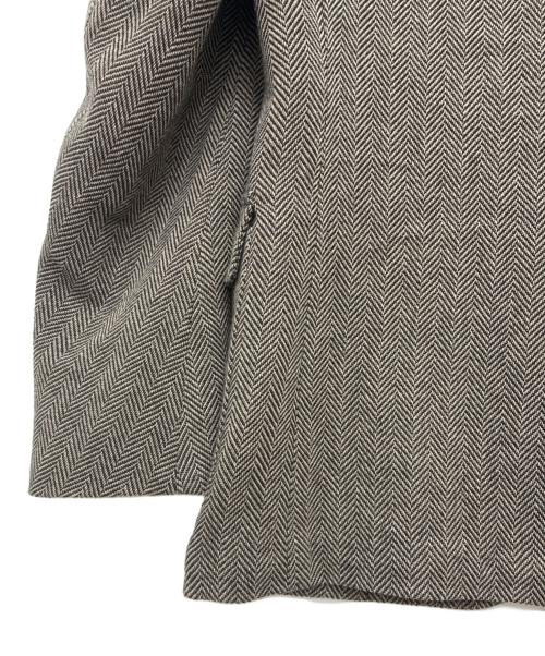 TOMORROWLAND PILGRIM（トゥモローランド ピルグリム）TOMORROWLAND PILGRIM (トゥモローランド ピルグリム) コットンポリエステルリネン シューティングジャケット ブラック×ベージュ サイズ:46の古着・服飾アイテム