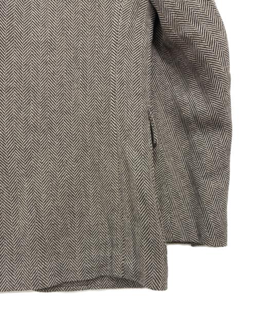 TOMORROWLAND PILGRIM（トゥモローランド ピルグリム）TOMORROWLAND PILGRIM (トゥモローランド ピルグリム) コットンポリエステルリネン シューティングジャケット ブラック×ベージュ サイズ:46の古着・服飾アイテム