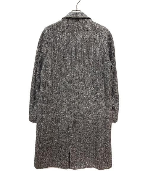 BURTON（バートン）BURTON (バートン) フランス製 ツイードステンカラーコート ブラック×グレー サイズ:不明の古着・服飾アイテム