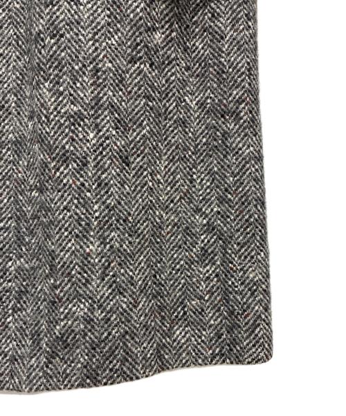 BURTON（バートン）BURTON (バートン) フランス製 ツイードステンカラーコート ブラック×グレー サイズ:不明の古着・服飾アイテム