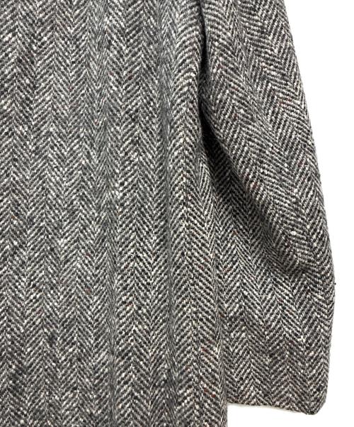 BURTON（バートン）BURTON (バートン) フランス製 ツイードステンカラーコート ブラック×グレー サイズ:不明の古着・服飾アイテム