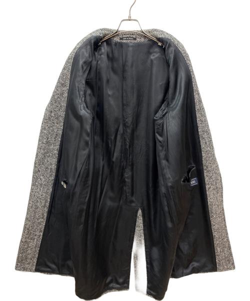 BURTON（バートン）BURTON (バートン) フランス製 ツイードステンカラーコート ブラック×グレー サイズ:不明の古着・服飾アイテム